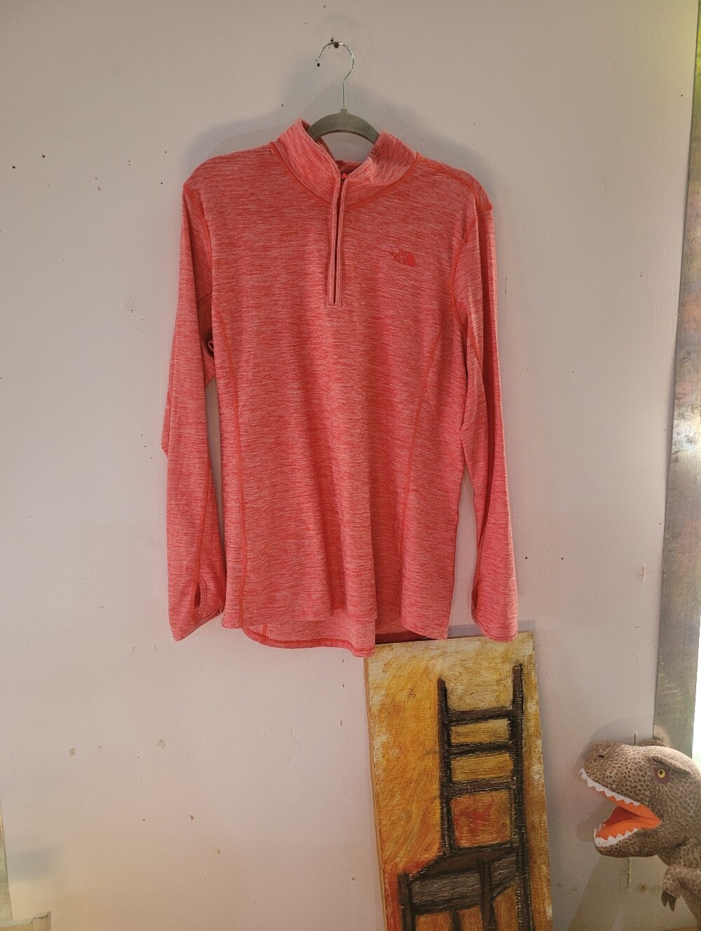 The North Face XL Pink Heather 1/4 Zip Pullover